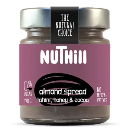 Άλειμμα Αμυγδάλου με Ταχίνι, Μέλι & Κακάο